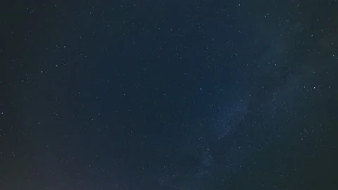 Star time lapse of the Milky Way, spring sky Stock Footage 196182778