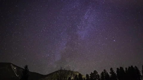 Star time lapse of night sky milky way Stock-Footage 37622180