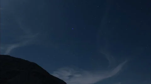 A star time-lapse over Death Valley Stock Footage 58471469