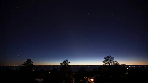Star Time Lapse in the Sangre de Cristo Mountains Astrophotography Milky Way Stock Footage 94315414