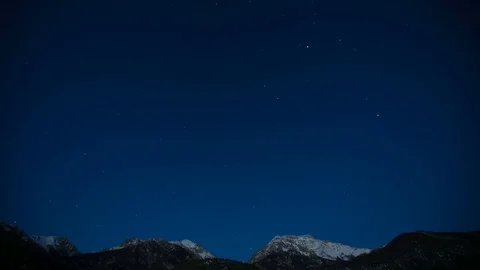 Star Time Lapse in the Sangre de Cristo Mountains Astrophotography Milky Way Stock Footage 94315418
