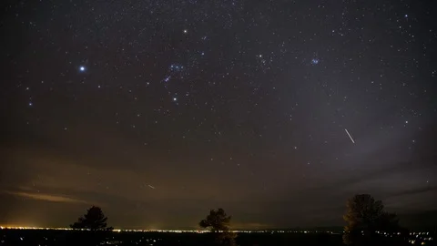 Star Time Lapse in the Sangre de Cristo Mountains Astrophotography Milky Way Stock Footage 94315669