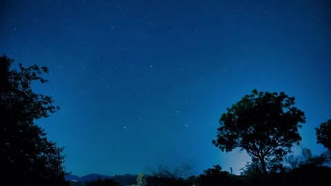 Star time lapse video where southern star movement Stock Footage 274327451
