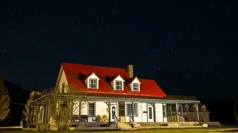 Star timelapse in Canada Stock Footage 10917407