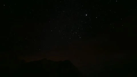 Star Timelapse - Night Time Sky showing stars and constellations 库存影片 251210583