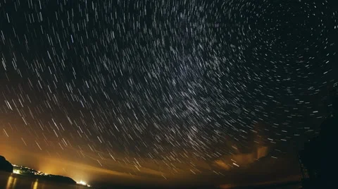 Star Trail Stock Footage 44493883