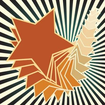 Star trail Stock Illustration