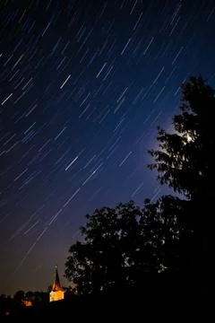 Star trails 2 Foto stock