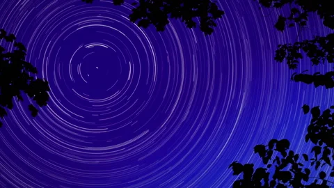 Star trails animation Stockbeeldmateriaal 96215540