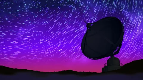 Star trails animation Video stock 96286582