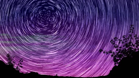 Star trails animation 스톡 동영상 96301899