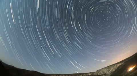Star trails dissapear HD Stock-Footage 36960923