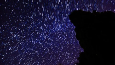Star Trails Stock Footage 98494915