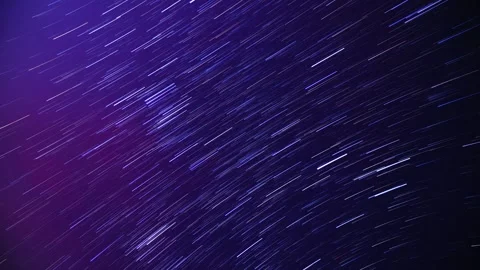 Star Trails motion in the night sky (timelaps) Stock Footage 331367168