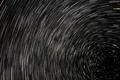 Star Trails North Star in Night Sky Astrophotography Photo
