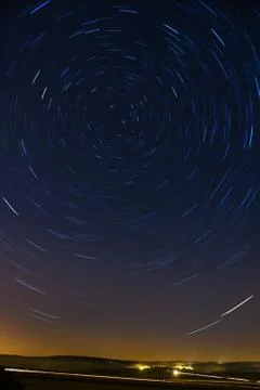 Star trails Stock Photos