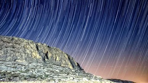 Star Trails Stock Photos