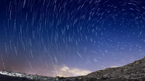 Star Trails Foto stock