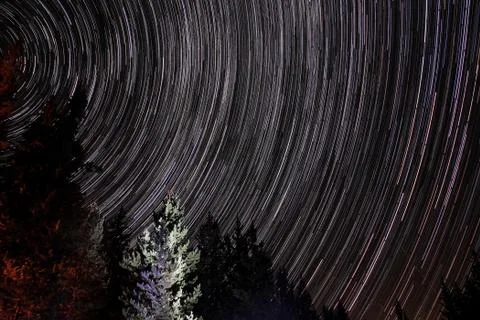 Star Trails Stock Photos