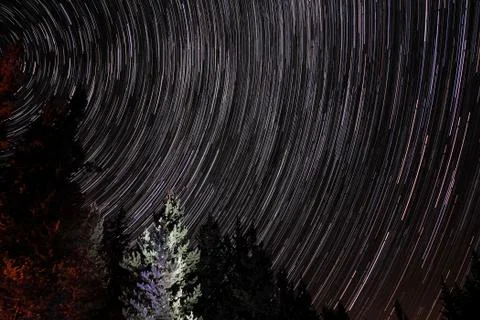 Star Trails Stock Photos
