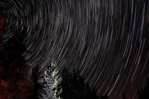 Star Trails Stock Photos