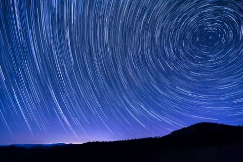 Star Trails Foto stock