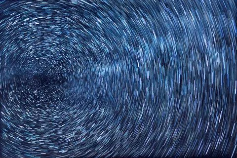 Star trails Foto stock