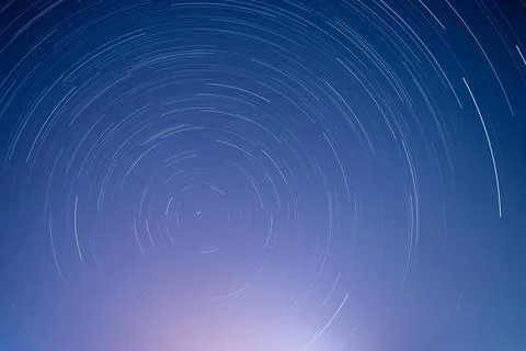 Star trails Stock Photos