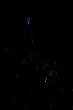 Star trails in the sky. Stock Photos