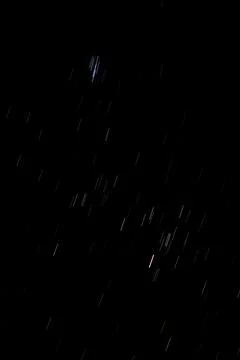 Star trails in the sky. Stock Photos