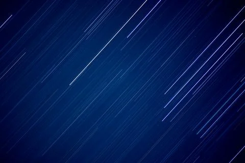 Star trails in the sky. Stock Photos