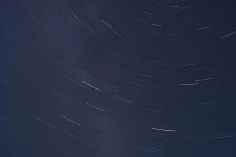 Star trails space Stock Photos