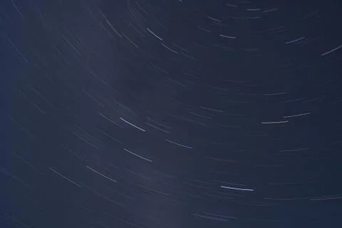 Star trails space Stock Photos