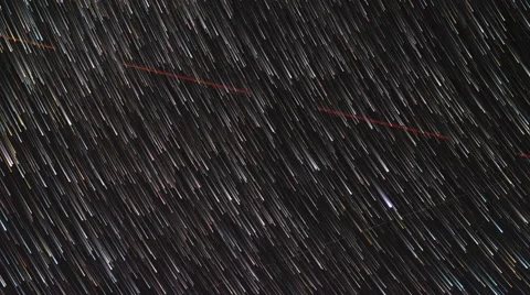 Star trails time-lapse in 4K 스톡 동영상 68253433
