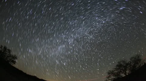 Star Trails Time Lapse Stock Footage 20129676