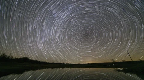 Star Trails Time Lapse Stock Footage
