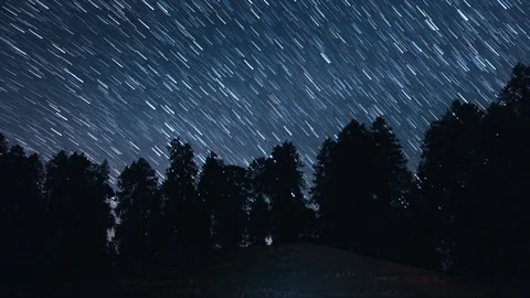 Star Trails Timelapse in Himalayas 库存影片 84007562