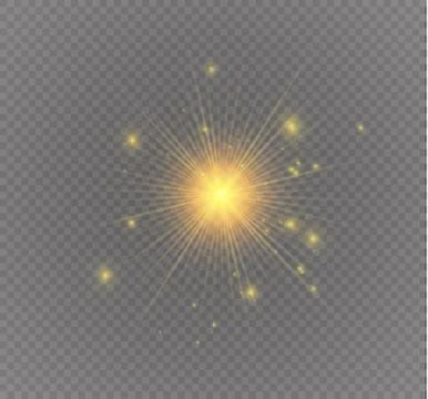 Star on a transparent background,light effect,vector illustration. burst with Stock Illustration