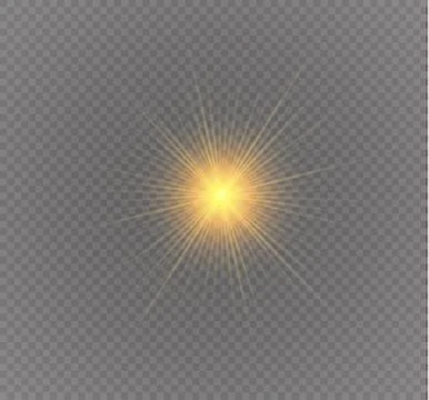 Star on a transparent background,light effect,vector illustration. burst with Stock Illustration