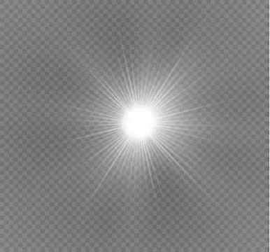 Star on a transparent background,light effect,vector illustration. burst with Stock Illustration
