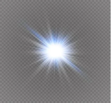 Star on a transparent background,light effect,vector illustration. burst with Stock Illustration