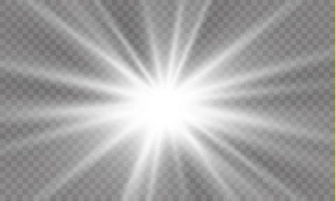 Star on a transparent background,light effect,vector illustration. burst with Stock Illustration