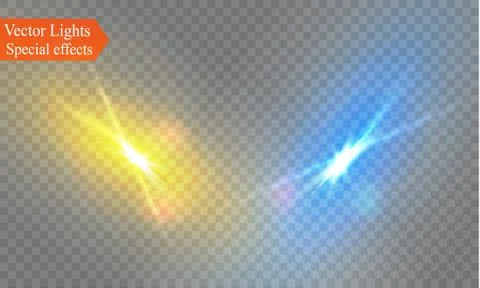 Star on a transparent background,light effect,vector illustration. burst with Stock Illustration