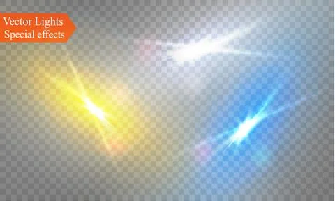 Star on a transparent background,light effect,vector illustration. burst with Stock Illustration