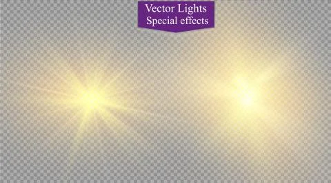 Star on a transparent background,light effect,vector illustration. burst with Stock Illustration