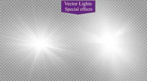 Star on a transparent background,light effect,vector illustration. burst with Stock Illustration