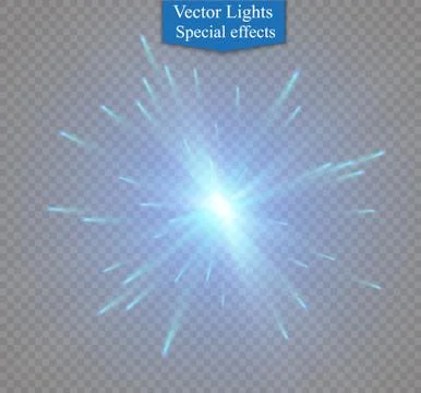 Star on a transparent background,light effect,vector illustration. burst with Stock Illustration
