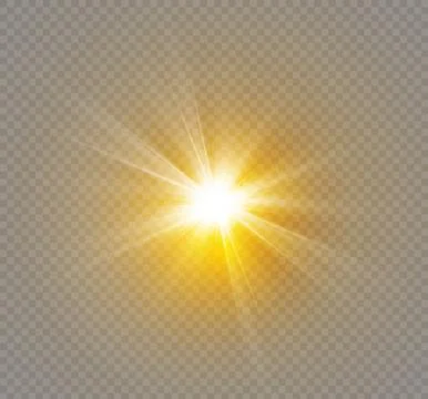 Star on a transparent background,light effect,vector illustration. burst with Stock Illustration
