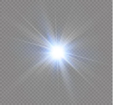 Star on a transparent background,light effect,vector illustration. burst with Stock Illustration