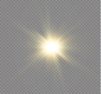 Star on a transparent background,light effect,vector illustration. burst with Stock Illustration